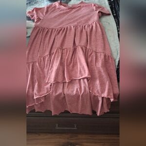Elegant Pink Ruffled Skirt
